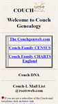 Mobile Screenshot of couchgenealogy.org