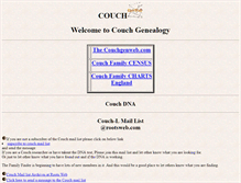 Tablet Screenshot of couchgenealogy.org
